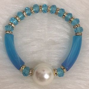 🌹Palm Beach Pearl Turquoise Stretch Bracelet